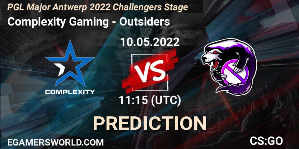 Prognoza Complexity Gaming - Outsiders. 10.05.2022 at 11:25, Counter-Strike (CS2), PGL Major Antwerp 2022 Challengers Stage