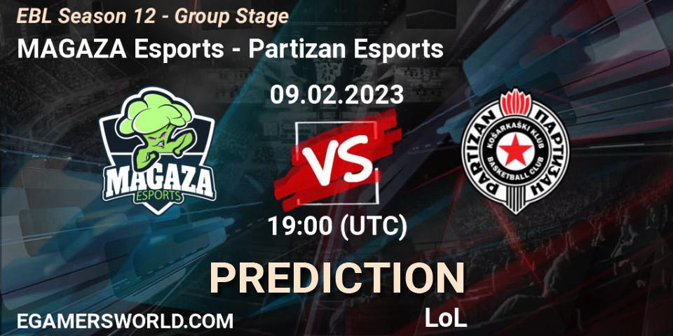 Prognoza MAGAZA Esports - Partizan Esports. 09.02.23, LoL, EBL Season 12 - Group Stage