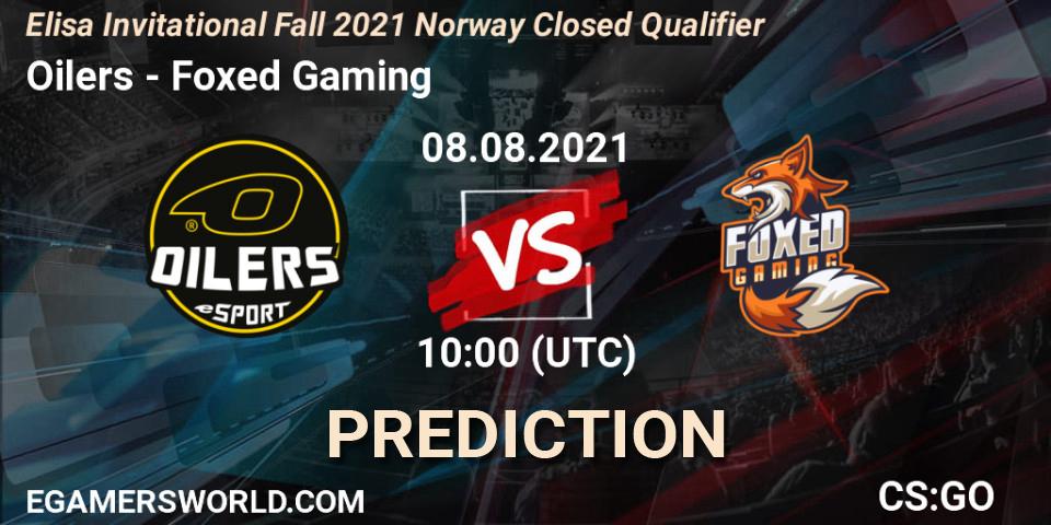 Prognoza Oilers - Foxed Gaming. 08.08.2021 at 10:00, Counter-Strike (CS2), Elisa Invitational Fall 2021 Norway Closed Qualifier