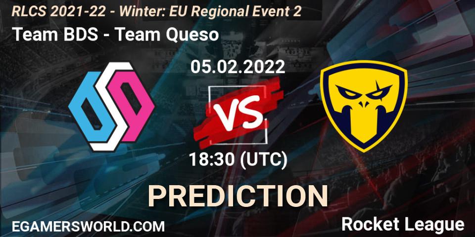 Prognoza Team BDS - Team Queso. 05.02.2022 at 18:30, Rocket League, RLCS 2021-22 - Winter: EU Regional Event 2