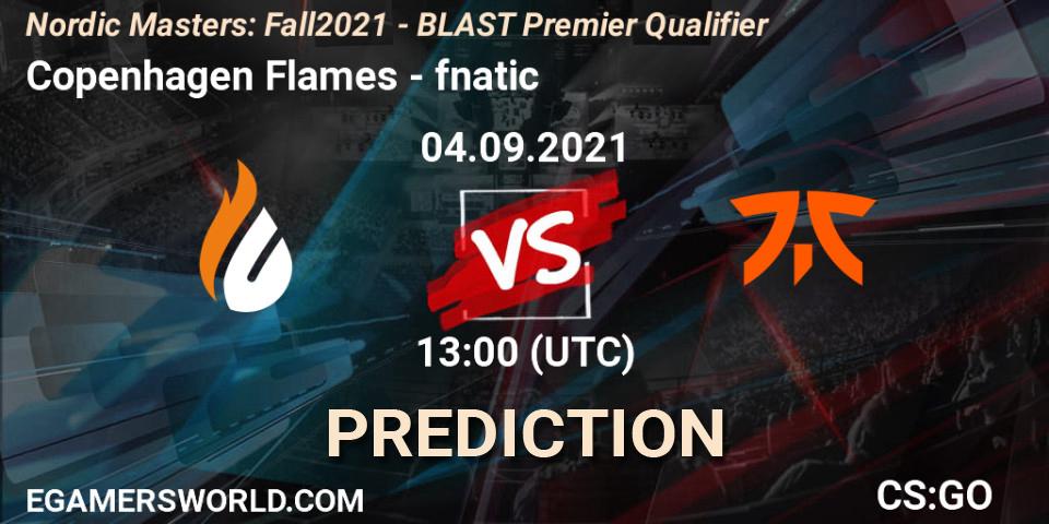 Prognoza Copenhagen Flames - fnatic. 04.09.2021 at 13:00, Counter-Strike (CS2), Nordic Masters: Fall 2021 - BLAST Premier Qualifier