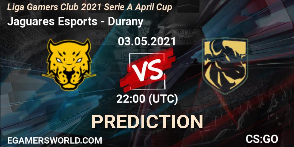 Prognoza Jaguares Esports - Durany. 03.05.2021 at 22:00, Counter-Strike (CS2), Liga Gamers Club 2021 Serie A April Cup