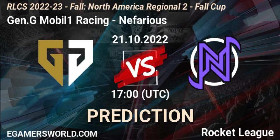 Prognoza Gen.G Mobil1 Racing - Flashes of Brilliance. 21.10.2022 at 17:00, Rocket League, RLCS 2022-23 - Fall: North America Regional 2 - Fall Cup