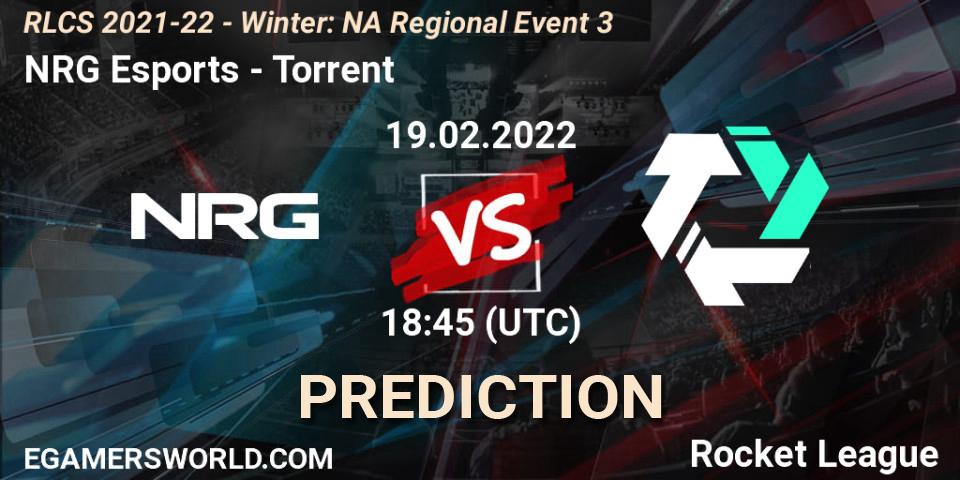 Prognoza NRG Esports - Torrent. 19.02.2022 at 18:45, Rocket League, RLCS 2021-22 - Winter: NA Regional Event 3