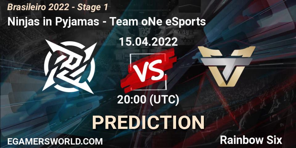 Prognoza Ninjas in Pyjamas - Team oNe eSports. 15.04.2022 at 20:00, Rainbow Six, Brasileirão 2022 - Stage 1