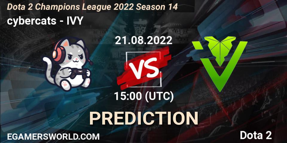 Prognoza cybercats - IVY. 21.08.2022 at 15:33, Dota 2, Dota 2 Champions League 2022 Season 14