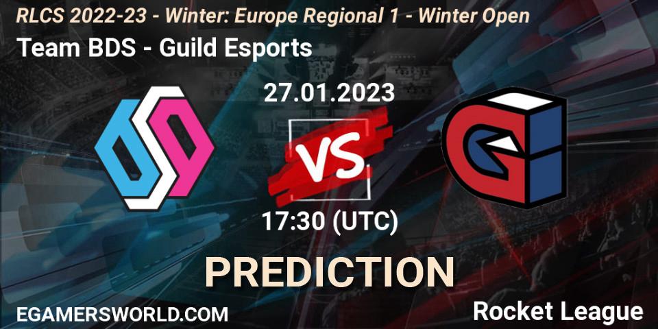 Prognoza Team BDS - Guild Esports. 27.01.2023 at 17:30, Rocket League, RLCS 2022-23 - Winter: Europe Regional 1 - Winter Open