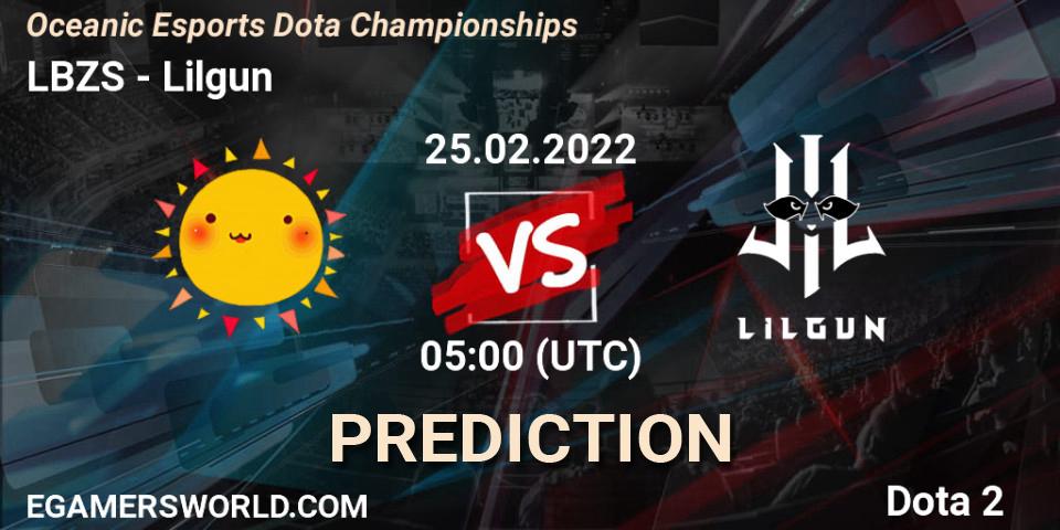 Prognoza LBZS - Lilgun. 25.02.22, Dota 2, Oceanic Esports Dota Championships