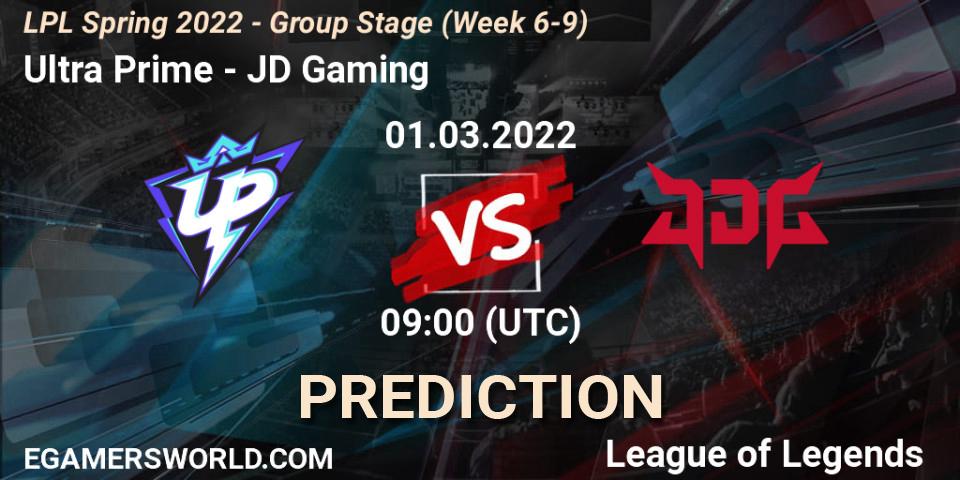 Prognoza Ultra Prime - JD Gaming. 01.03.2022 at 09:00, LoL, LPL Spring 2022 - Group Stage (Week 6-9)