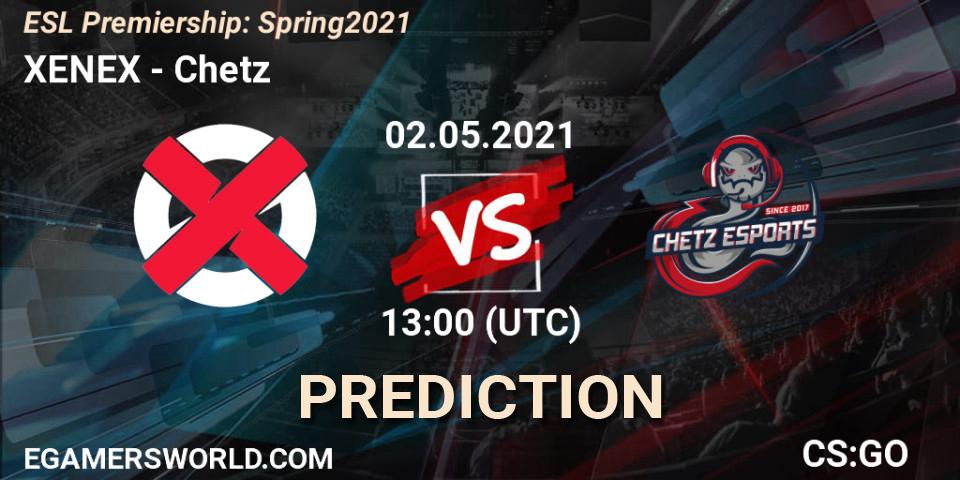 Prognoza XENEX - Chetz. 02.05.2021 at 13:00, Counter-Strike (CS2), ESL Premiership: Spring 2021