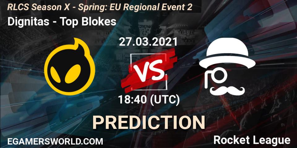 Prognoza Dignitas - Top Blokes. 27.03.2021 at 18:40, Rocket League, RLCS Season X - Spring: EU Regional Event 2