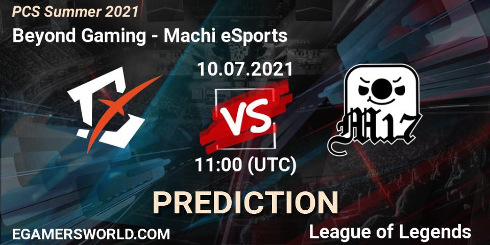 Prognoza Beyond Gaming - Machi eSports. 10.07.2021 at 11:00, LoL, PCS Summer 2021
