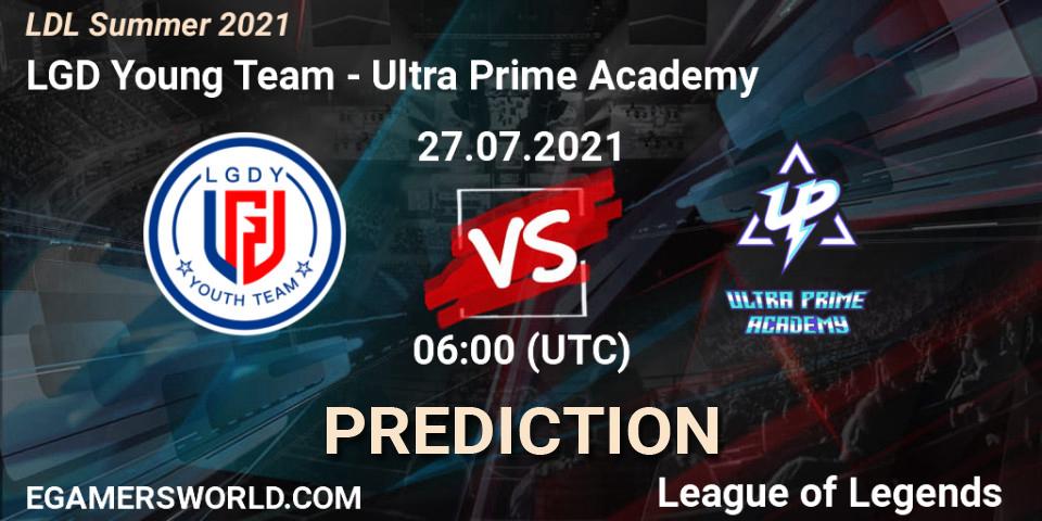 Prognoza LGD Young Team - Ultra Prime Academy. 28.07.2021 at 07:00, LoL, LDL Summer 2021