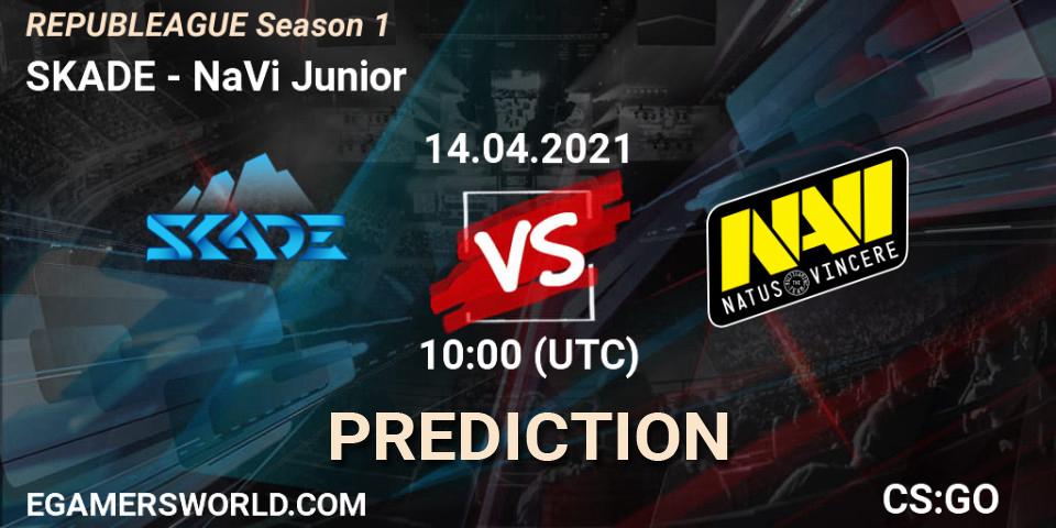 Prognoza SKADE - NaVi Junior. 14.04.2021 at 10:00, Counter-Strike (CS2), REPUBLEAGUE Season 1