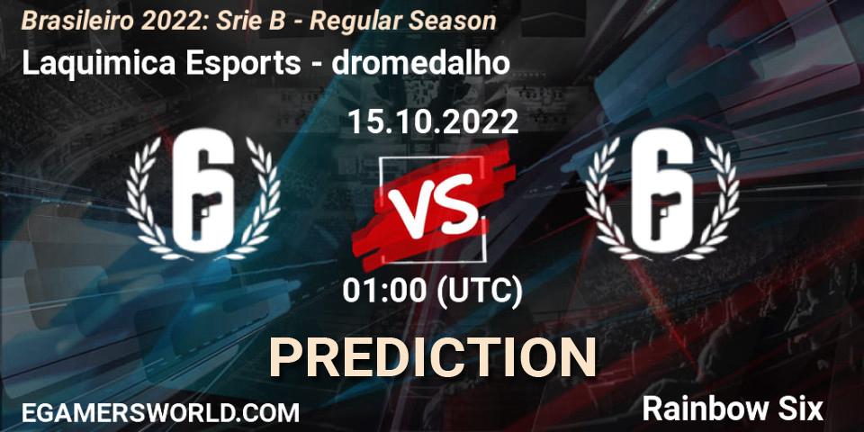 Prognoza Laquimica Esports - dromedalho. 15.10.2022 at 01:00, Rainbow Six, Brasileirão 2022: Série B - Regular Season