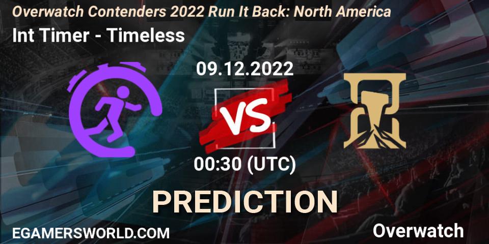 Prognoza Int Timer - Timeless. 09.12.2022 at 00:30, Overwatch, Overwatch Contenders 2022 Run It Back: North America
