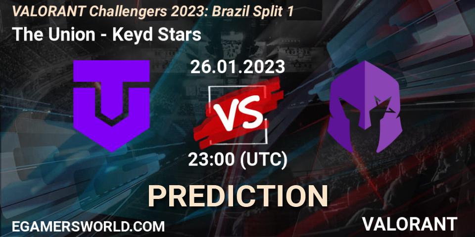 Prognoza The Union - Keyd Stars. 26.01.23, VALORANT, VALORANT Challengers 2023: Brazil Split 1