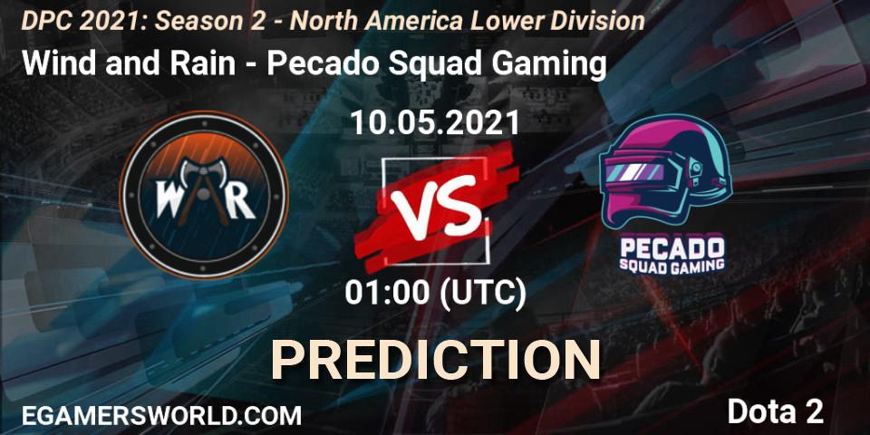 Prognoza Wind and Rain - Pecado Squad Gaming. 10.05.21, Dota 2, DPC 2021: Season 2 - North America Lower Division