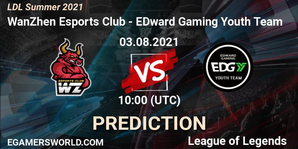 Prognoza WanZhen Esports Club - EDward Gaming Youth Team. 03.08.2021 at 12:00, LoL, LDL Summer 2021