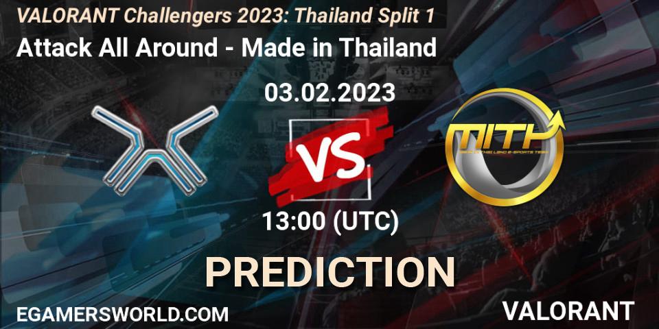 Prognoza Attack All Around - Made in Thailand. 03.02.23, VALORANT, VALORANT Challengers 2023: Thailand Split 1