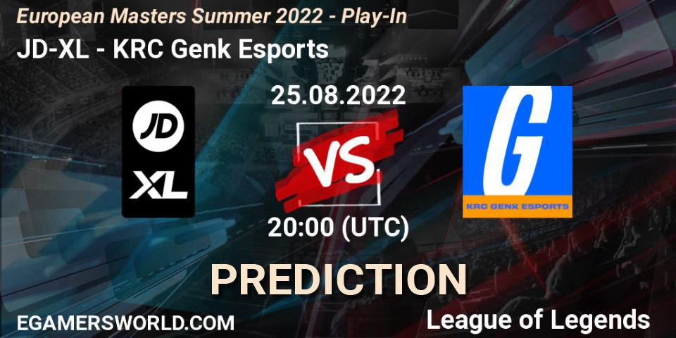 Prognoza JD-XL - KRC Genk Esports. 25.08.2022 at 20:00, LoL, European Masters Summer 2022 - Play-In