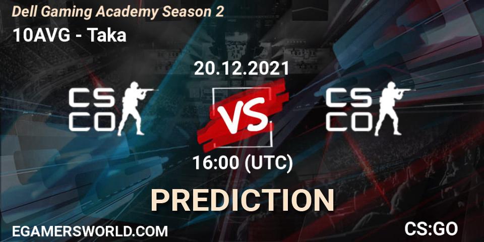 Prognoza 10AVG - Taka. 20.12.2021 at 16:00, Counter-Strike (CS2), Dell Gaming Academy Season 2