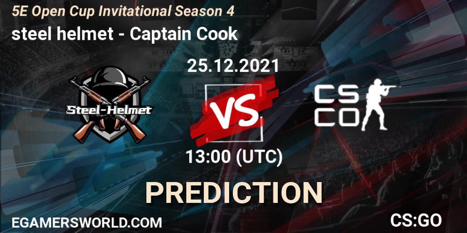 Prognoza steel helmet - Captain Cook. 25.12.2021 at 13:00, Counter-Strike (CS2), 5E Open Cup Invitational Season 4