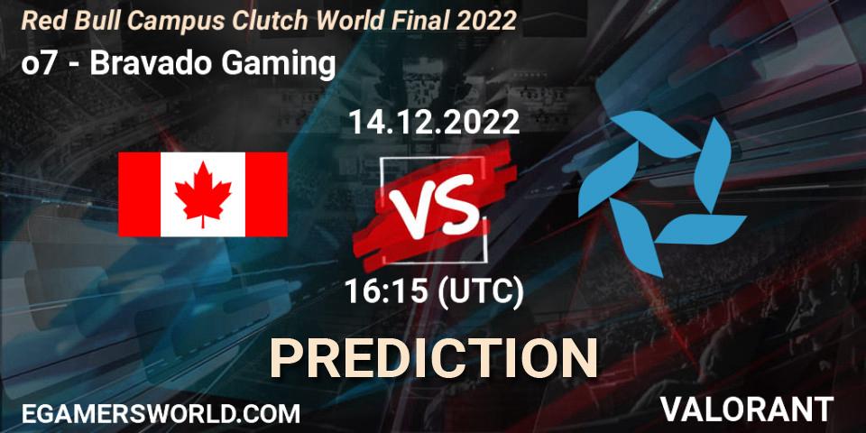 Prognoza o7 - Bravado Gaming. 14.12.2022 at 15:15, VALORANT, Red Bull Campus Clutch World Final 2022