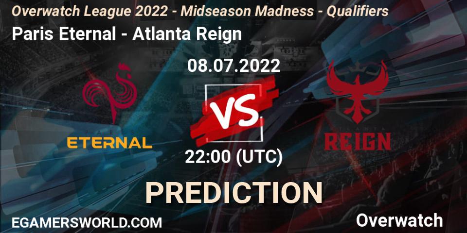 Prognoza Paris Eternal - Atlanta Reign. 08.07.22, Overwatch, Overwatch League 2022 - Midseason Madness - Qualifiers