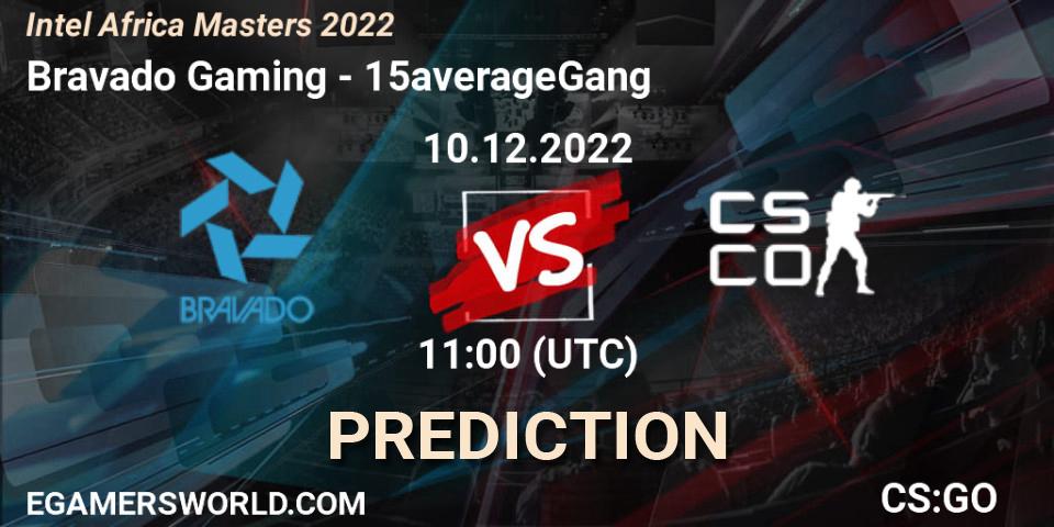 Prognoza Bravado Gaming - 15averageGang. 10.12.22, CS2 (CS:GO), Intel Africa Masters 2022