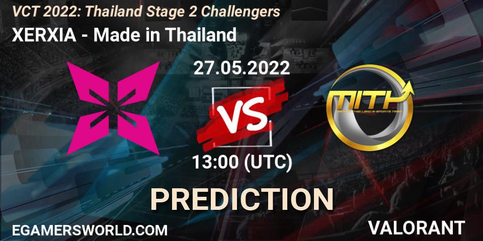 Prognoza XERXIA - Made in Thailand. 27.05.2022 at 13:20, VALORANT, VCT 2022: Thailand Stage 2 Challengers