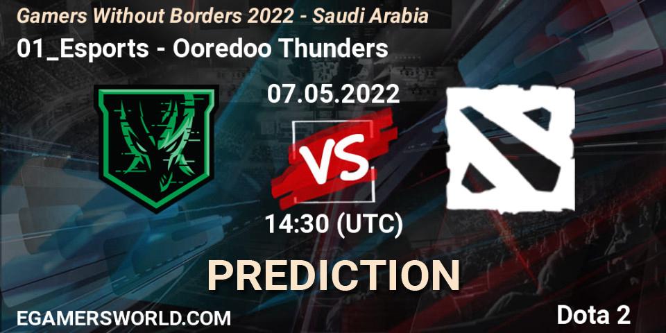 Prognoza 01_Esports - Ooredoo Thunders. 07.05.2022 at 14:25, Dota 2, Gamers Without Borders 2022 - Saudi Arabia