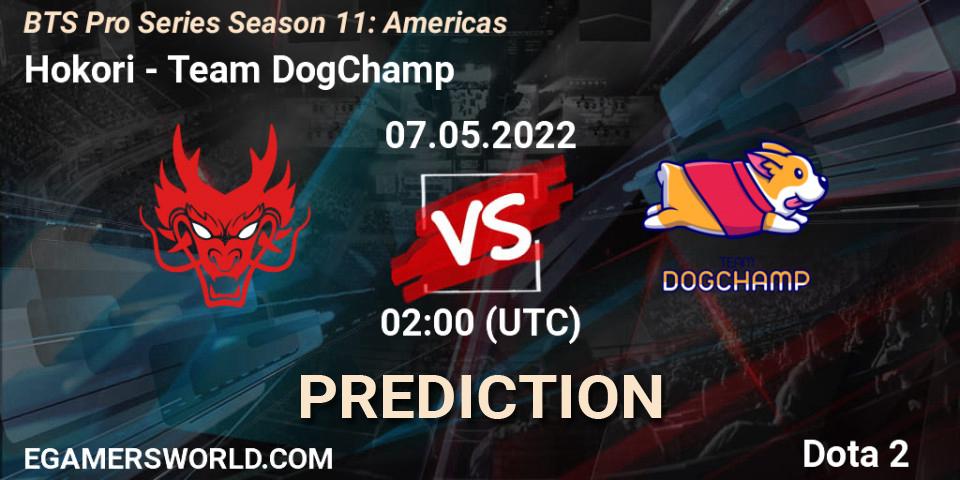 Prognoza Hokori - Team DogChamp. 06.05.22, Dota 2, BTS Pro Series Season 11: Americas