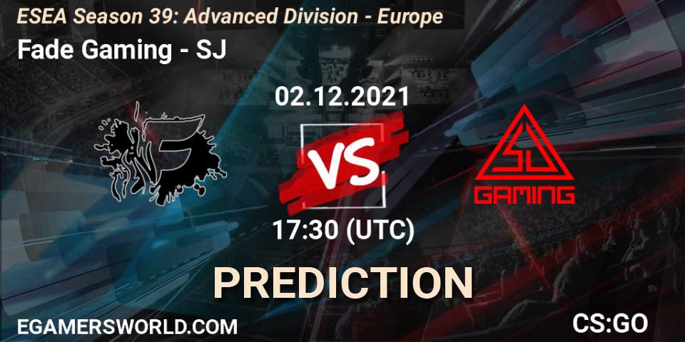 Prognoza Fade Gaming - SJ. 02.12.21, CS2 (CS:GO), ESEA Season 39: Advanced Division - Europe