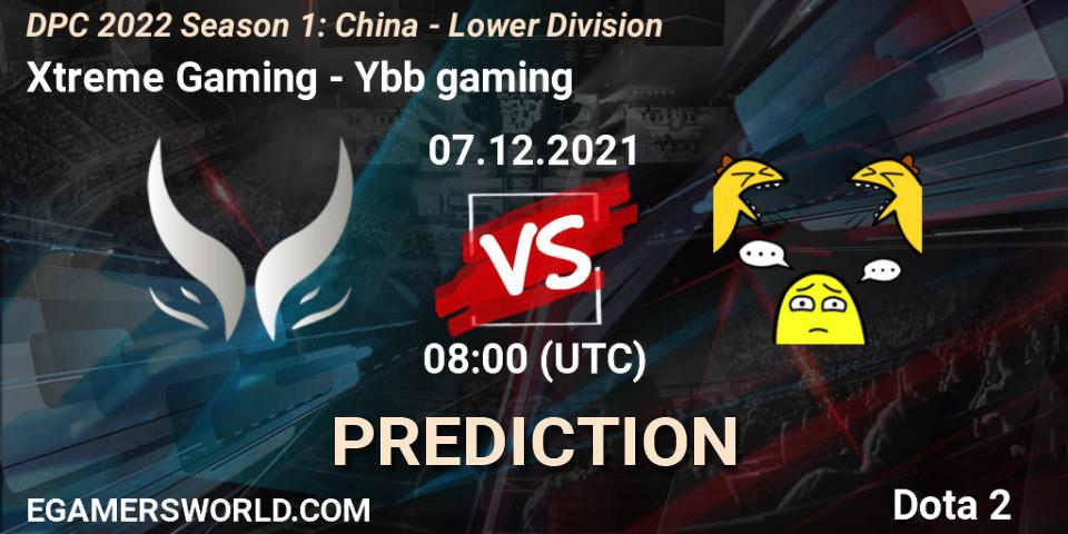 Prognoza Xtreme Gaming - Ybb gaming. 07.12.2021 at 07:53, Dota 2, DPC 2022 Season 1: China - Lower Division