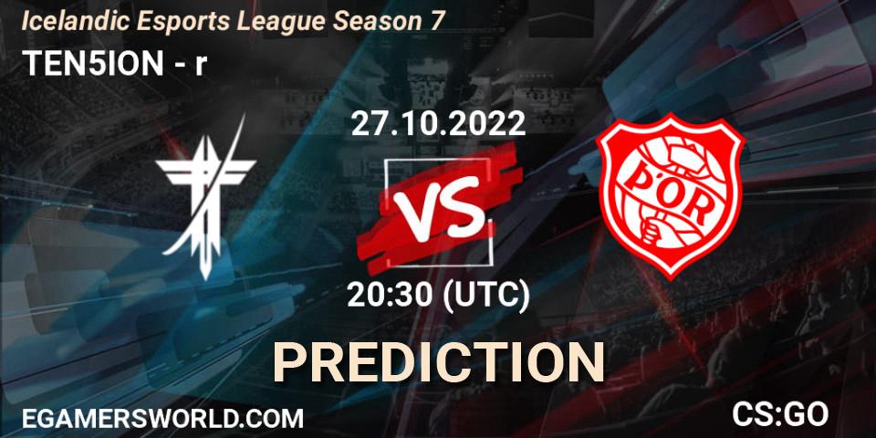 Prognoza TEN5ION - Þór. 27.10.22, CS2 (CS:GO), Icelandic Esports League Season 7