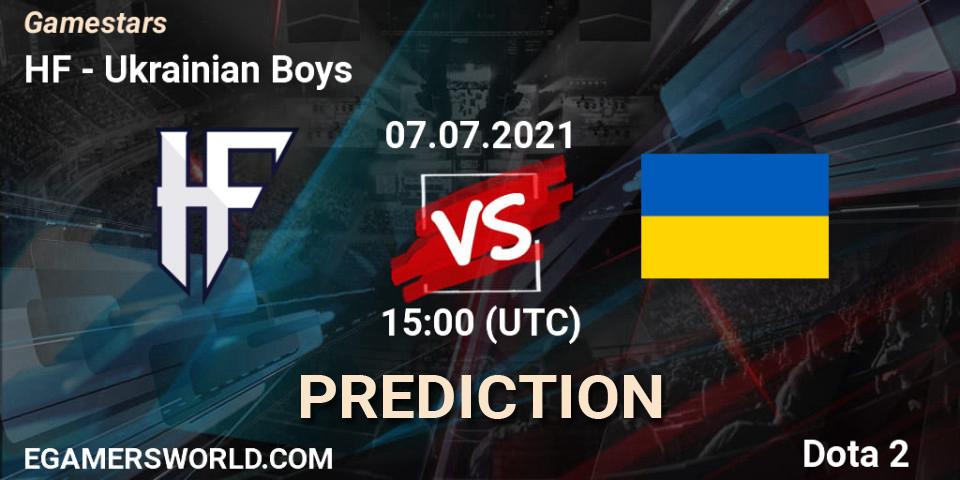 Prognoza HF - Ukrainian Boys. 07.07.2021 at 15:00, Dota 2, Gamestars