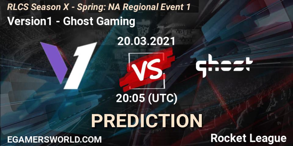 Prognoza Version1 - Ghost Gaming. 20.03.2021 at 19:55, Rocket League, RLCS Season X - Spring: NA Regional Event 1