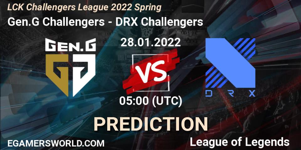Prognoza Gen.G Challengers - DRX Challengers. 28.01.2022 at 05:00, LoL, LCK Challengers League 2022 Spring
