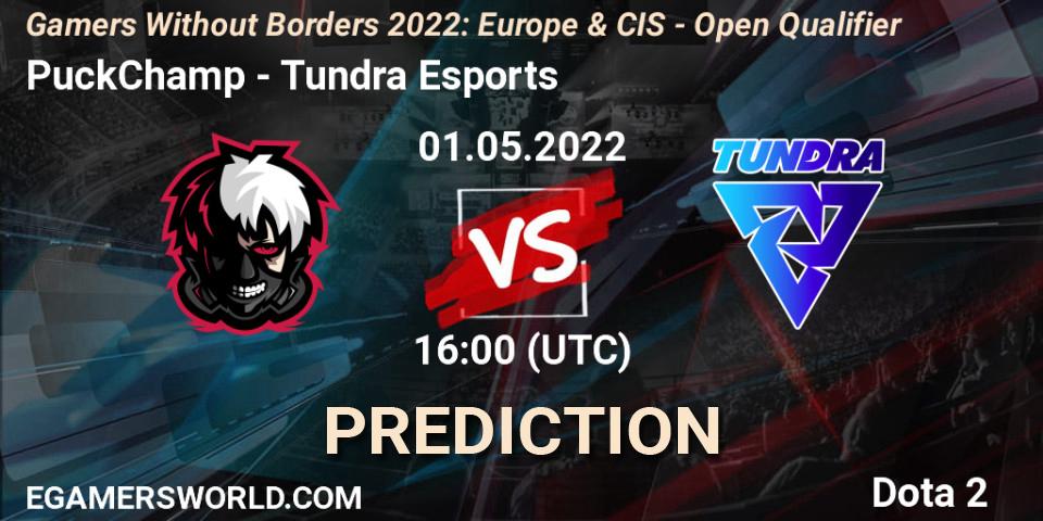 Prognoza PuckChamp - Tundra Esports. 01.05.2022 at 16:05, Dota 2, Gamers Without Borders 2022: Europe & CIS - Open Qualifier