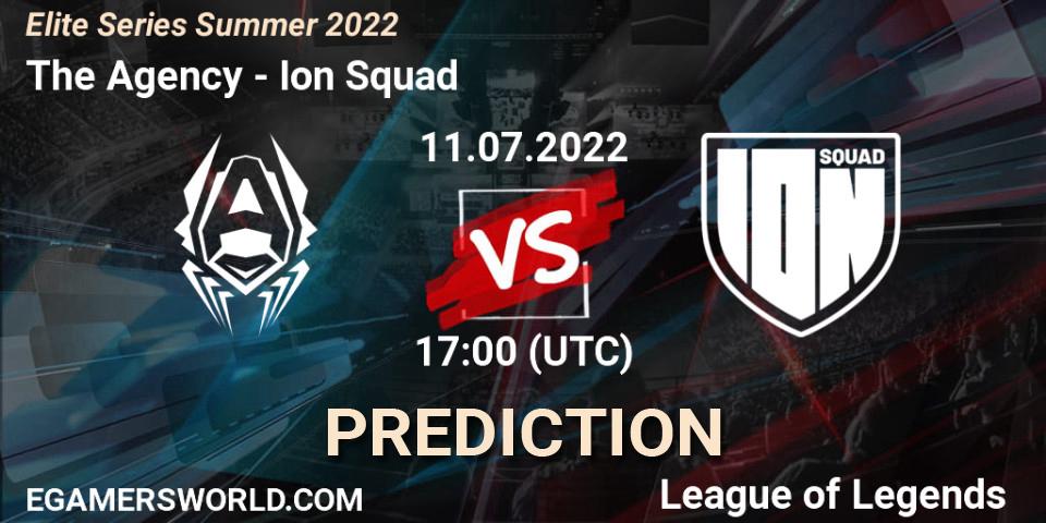 Prognoza The Agency - Ion Squad. 11.07.2022 at 17:00, LoL, Elite Series Summer 2022