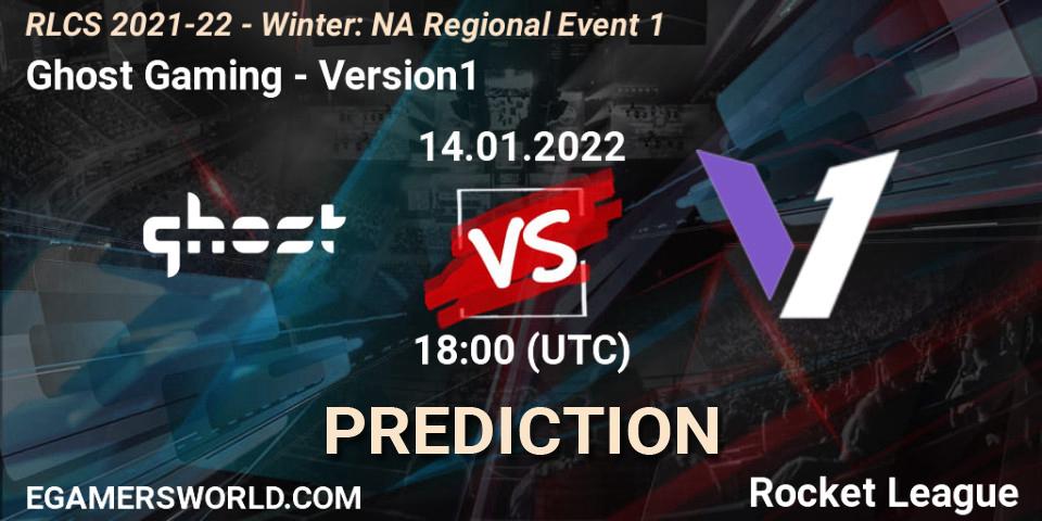 Prognoza Ghost Gaming - Version1. 14.01.2022 at 18:00, Rocket League, RLCS 2021-22 - Winter: NA Regional Event 1