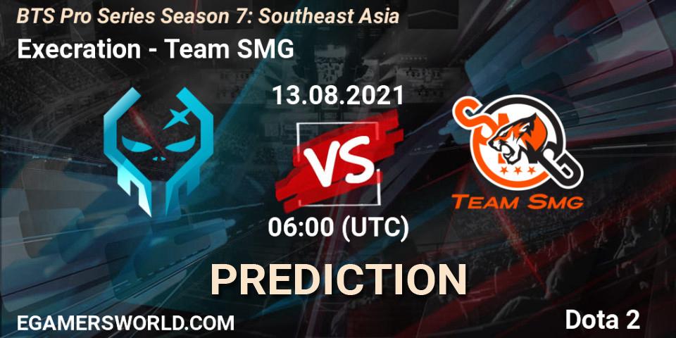 Prognoza Execration - Team SMG. 13.08.2021 at 06:03, Dota 2, BTS Pro Series Season 7: Southeast Asia