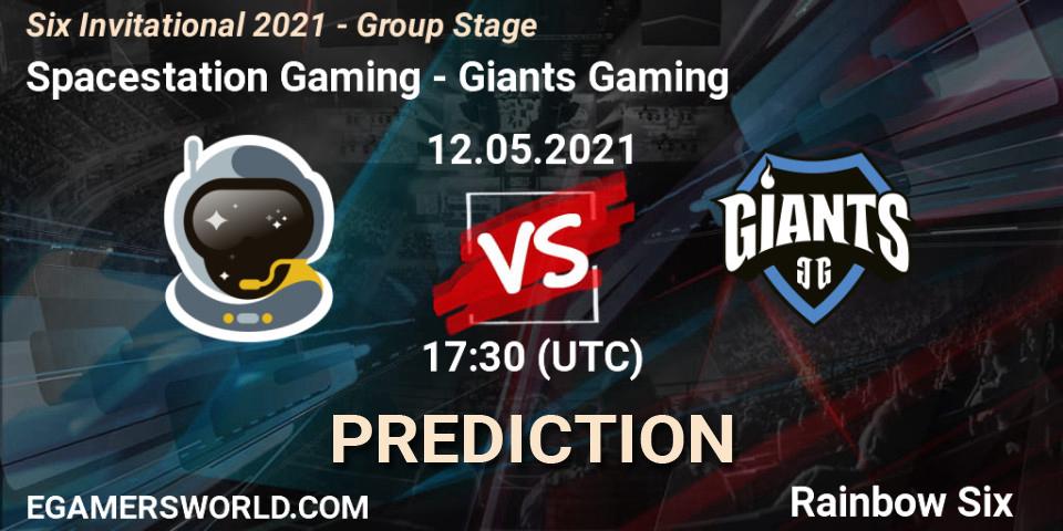 Prognoza Spacestation Gaming - Giants Gaming. 12.05.21, Rainbow Six, Six Invitational 2021 - Group Stage