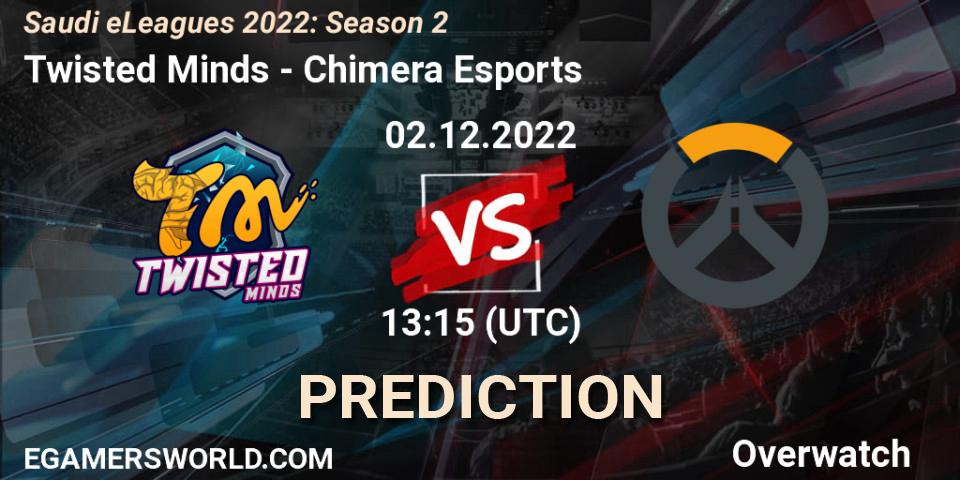 Prognoza Twisted Minds - Chimera Esports. 02.12.22, Overwatch, Saudi eLeagues 2022: Season 2