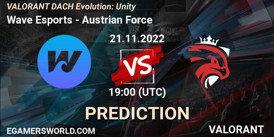 Prognoza Wave Esports - Austrian Force. 21.11.22, VALORANT, VALORANT DACH Evolution: Unity