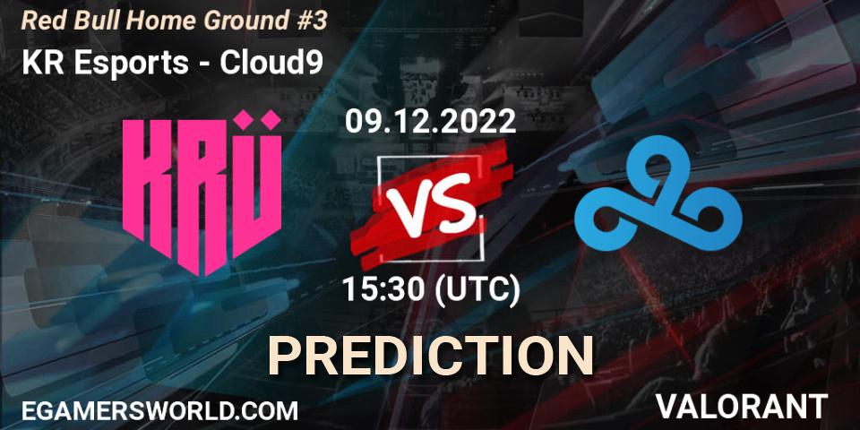 Prognoza KRÜ Esports - Cloud9. 09.12.22, VALORANT, Red Bull Home Ground #3