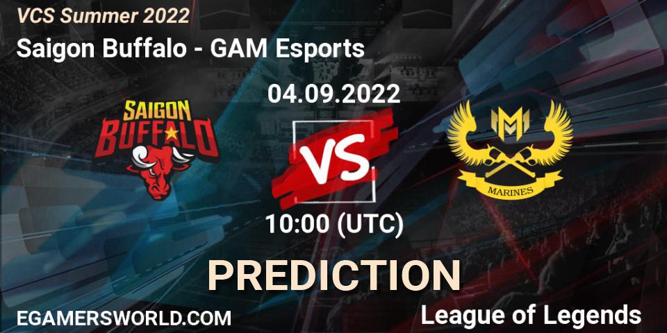 Prognoza Saigon Buffalo - GAM Esports. 04.09.2022 at 10:00, LoL, VCS Summer 2022