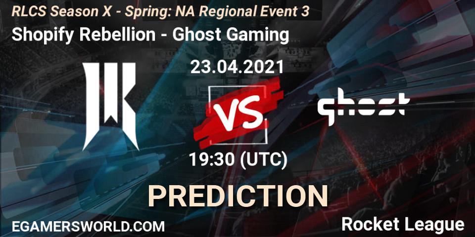 Prognoza Shopify Rebellion - Ghost Gaming. 23.04.2021 at 19:50, Rocket League, RLCS Season X - Spring: NA Regional Event 3