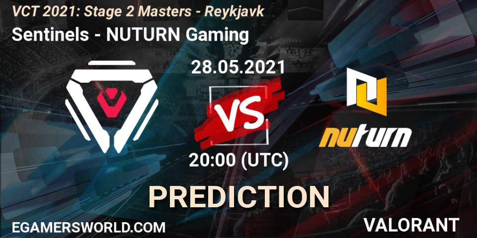 Prognoza Sentinels - NUTURN Gaming. 28.05.2021 at 20:00, VALORANT, VCT 2021: Stage 2 Masters - Reykjavík
